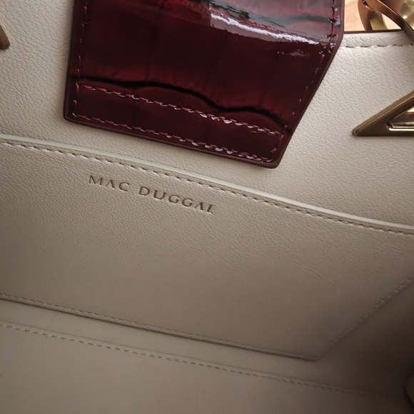 Mac Duggal Croc Crossbody Handbag New - Picture 5 of 12